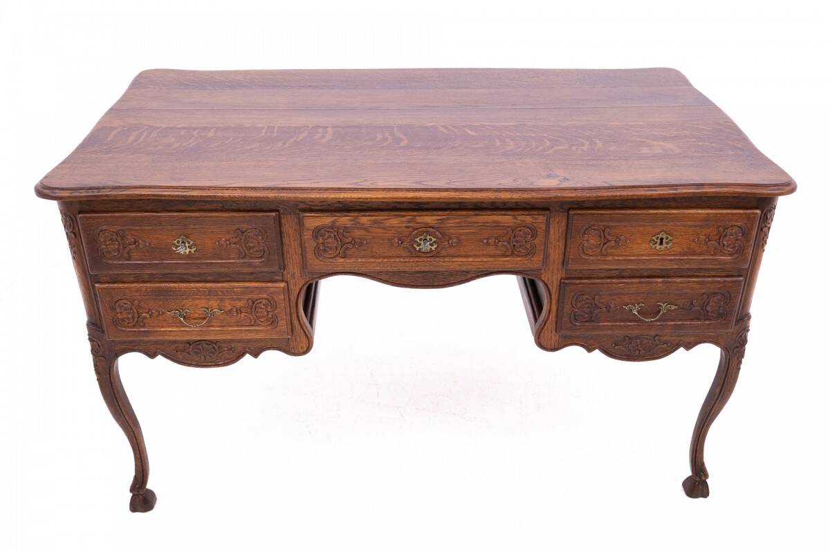 Antique double-sided desk, France, around 1880.