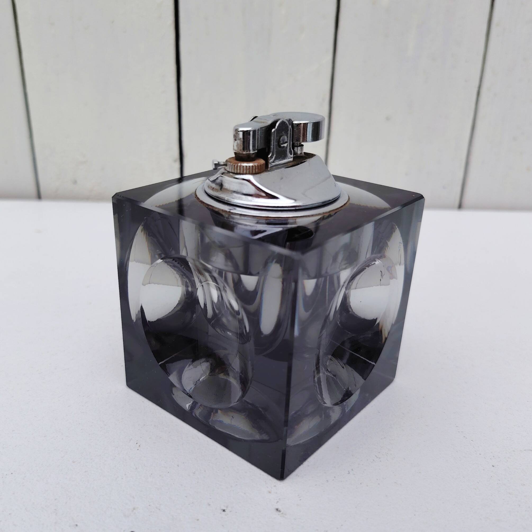 Vintage Antonio Imperatore Smoked Glass Lighter