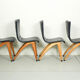 Set of 6 Cor van Os leatherette dining chair model Swing, 1960s