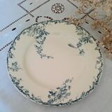 6 old flat plates mismatched iron earth