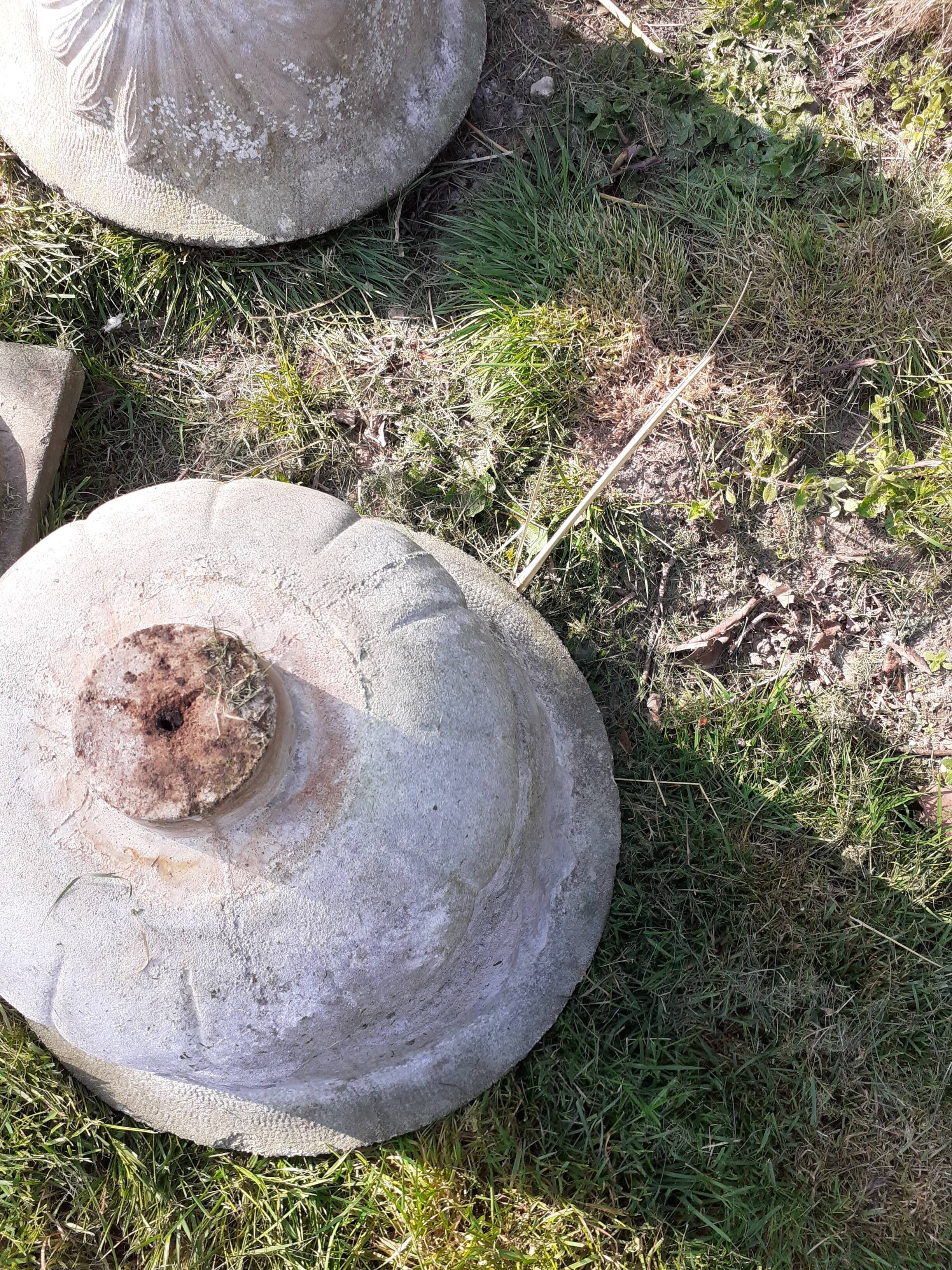 Pair of medieval stone planters
