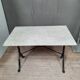 Bistro table in white marble