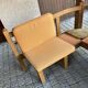 Corner bench and incorporated floor lamp guillerme et chambron