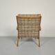 Paire de fauteuils vintage bois tissus 1960s