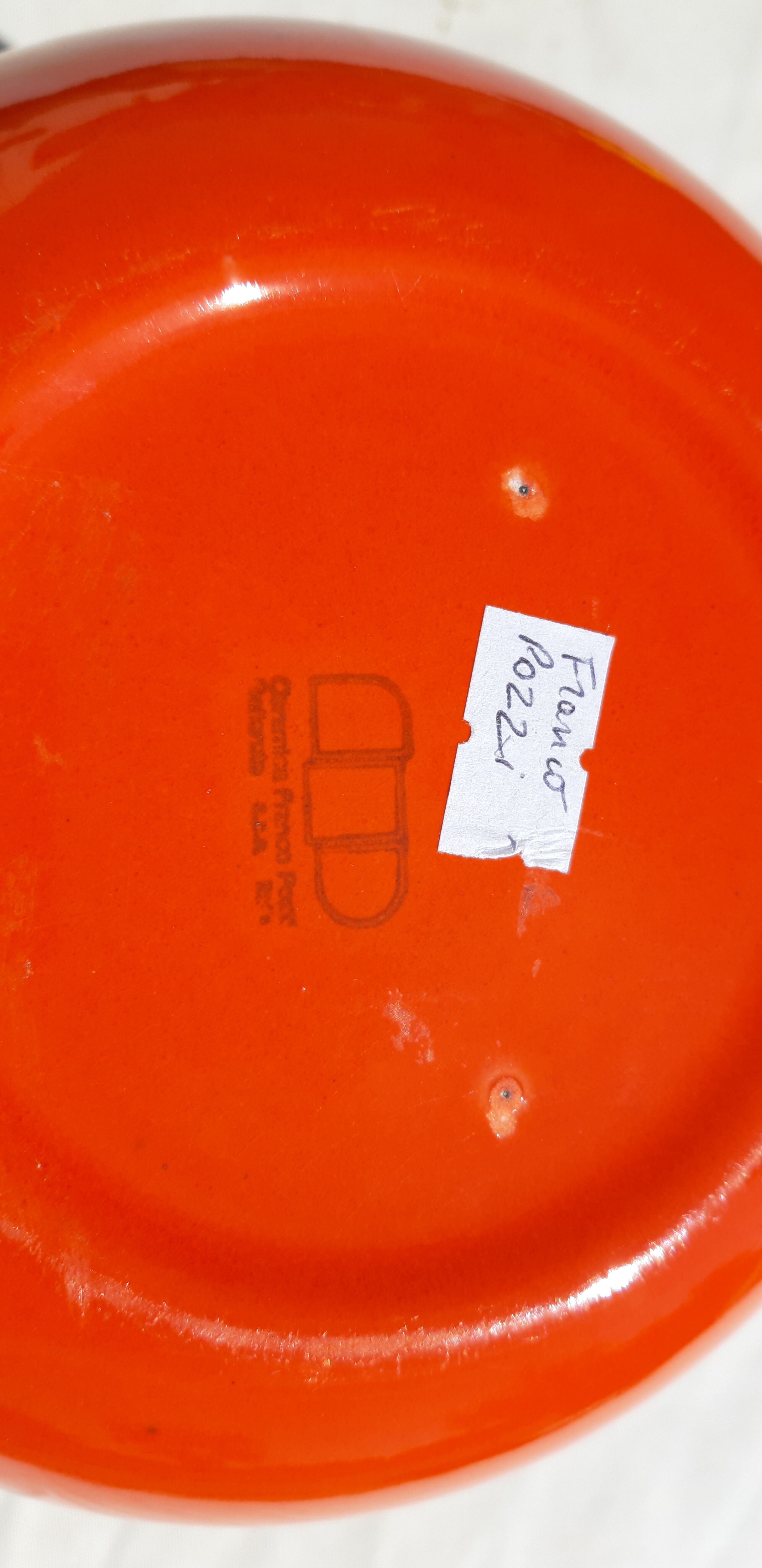 Vintage Vase in Faience by Franco Pozzi