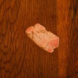 Dutch Art Deco Amsterdam School side table in solid oak, 1930s