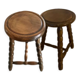 Pair of tripod stools
