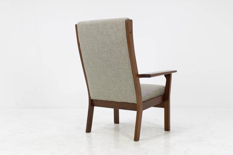 Vintage GE181A high back easy chair by Hans Wegner for Getama