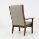 Vintage GE181A high back easy chair by Hans Wegner for Getama