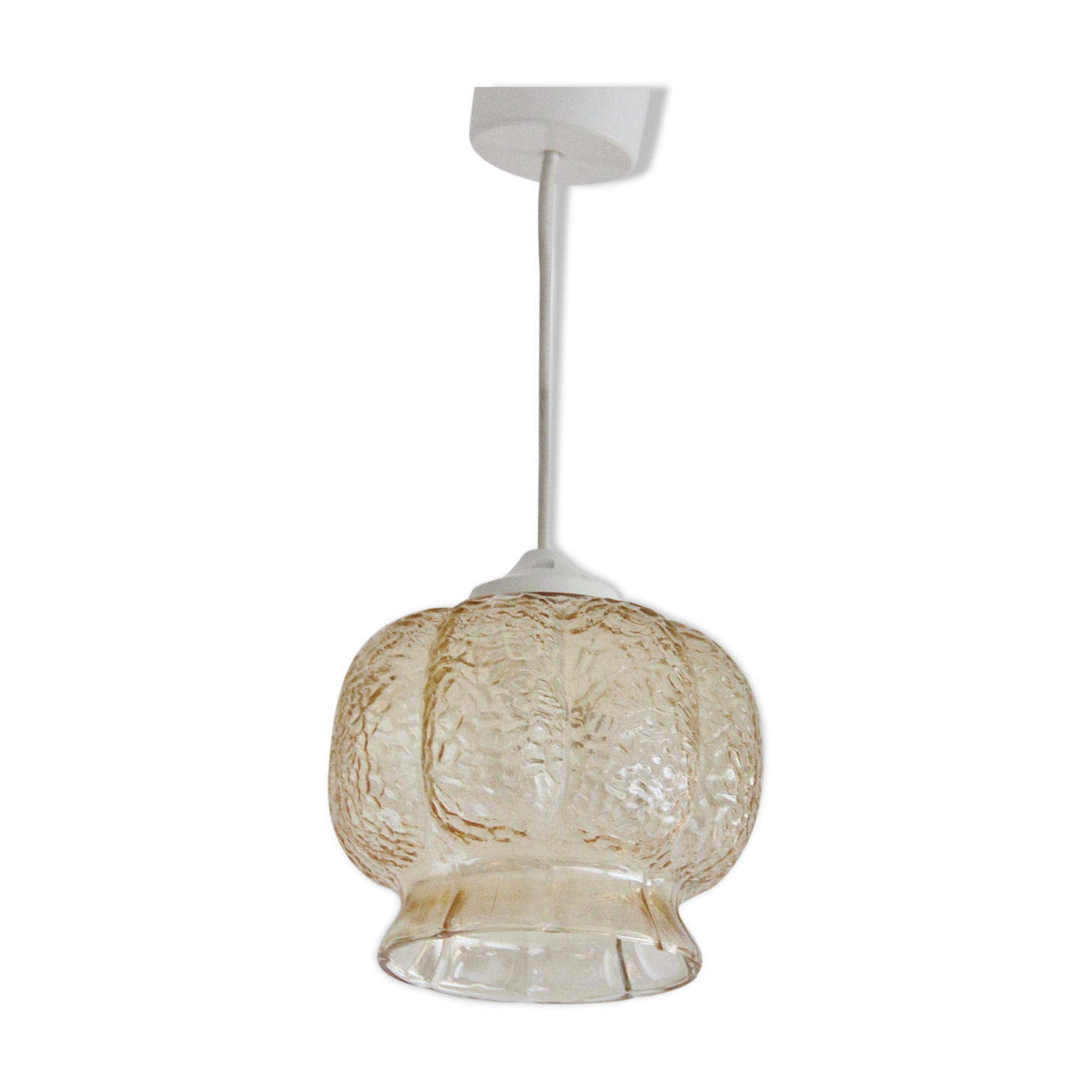 Globe amber glass bubble