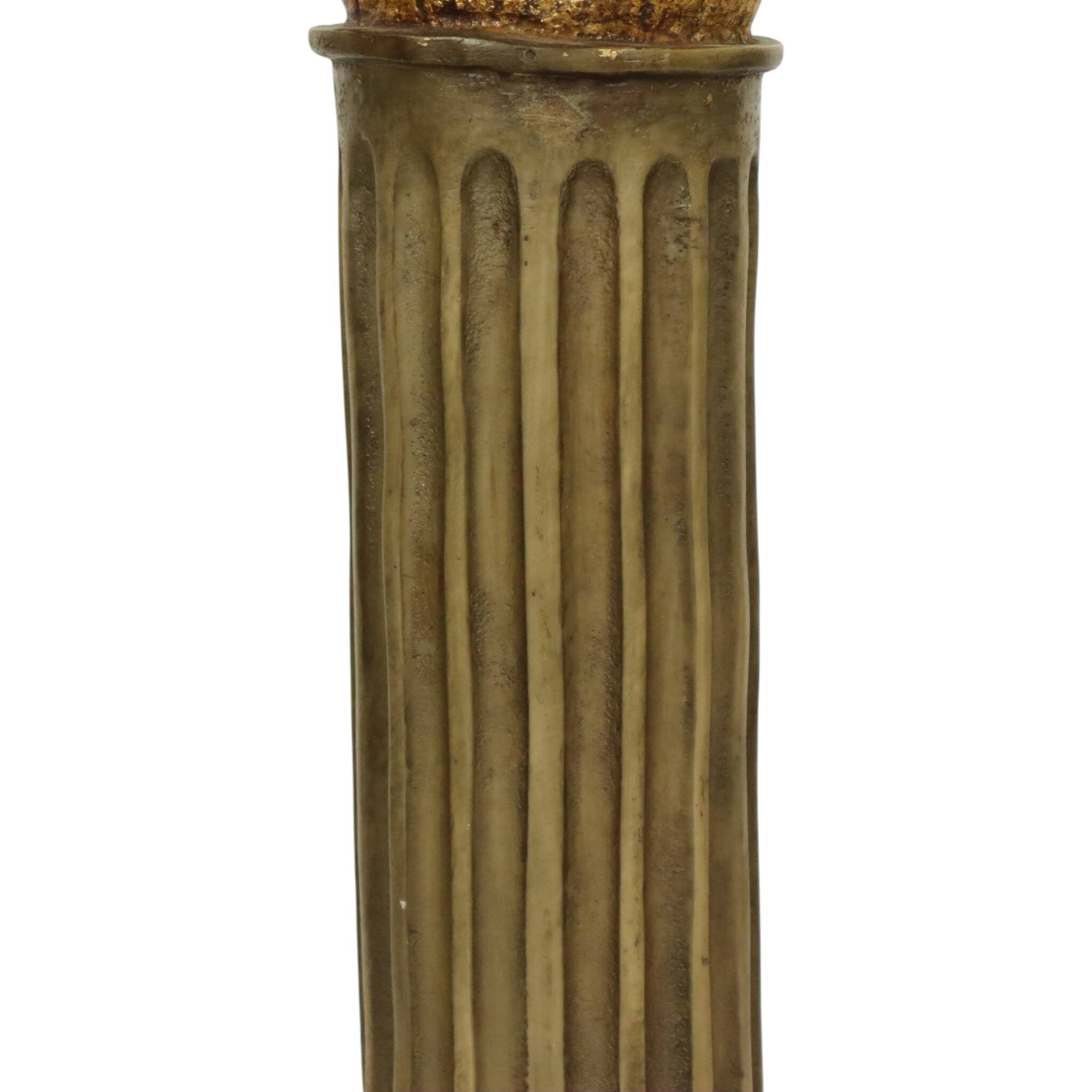 Classical Gold Column Resin Pillar Baroque Style 20th Century