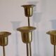 Batch of 4 vintage scandinavian brass candlesticks