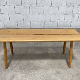 Vintage oak bench from the 1950s
