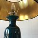 Lampe céramique bleu