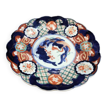 Assiette en porcelaine d'Imari début XXème
