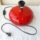 Red ceramic lamp
