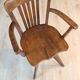 Fauteuil américain en chêne