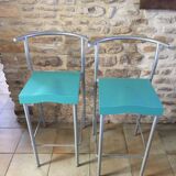 Pair of vintage stools hi glob by Philippe Starck, Kartell