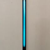 Mid century travertine and plexiglass italian floor lamp