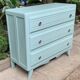Commode Art déco bleu/vert grisé