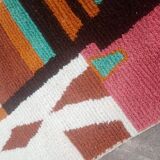 Handmade traditional natural wool rug size 140 x 260 cm