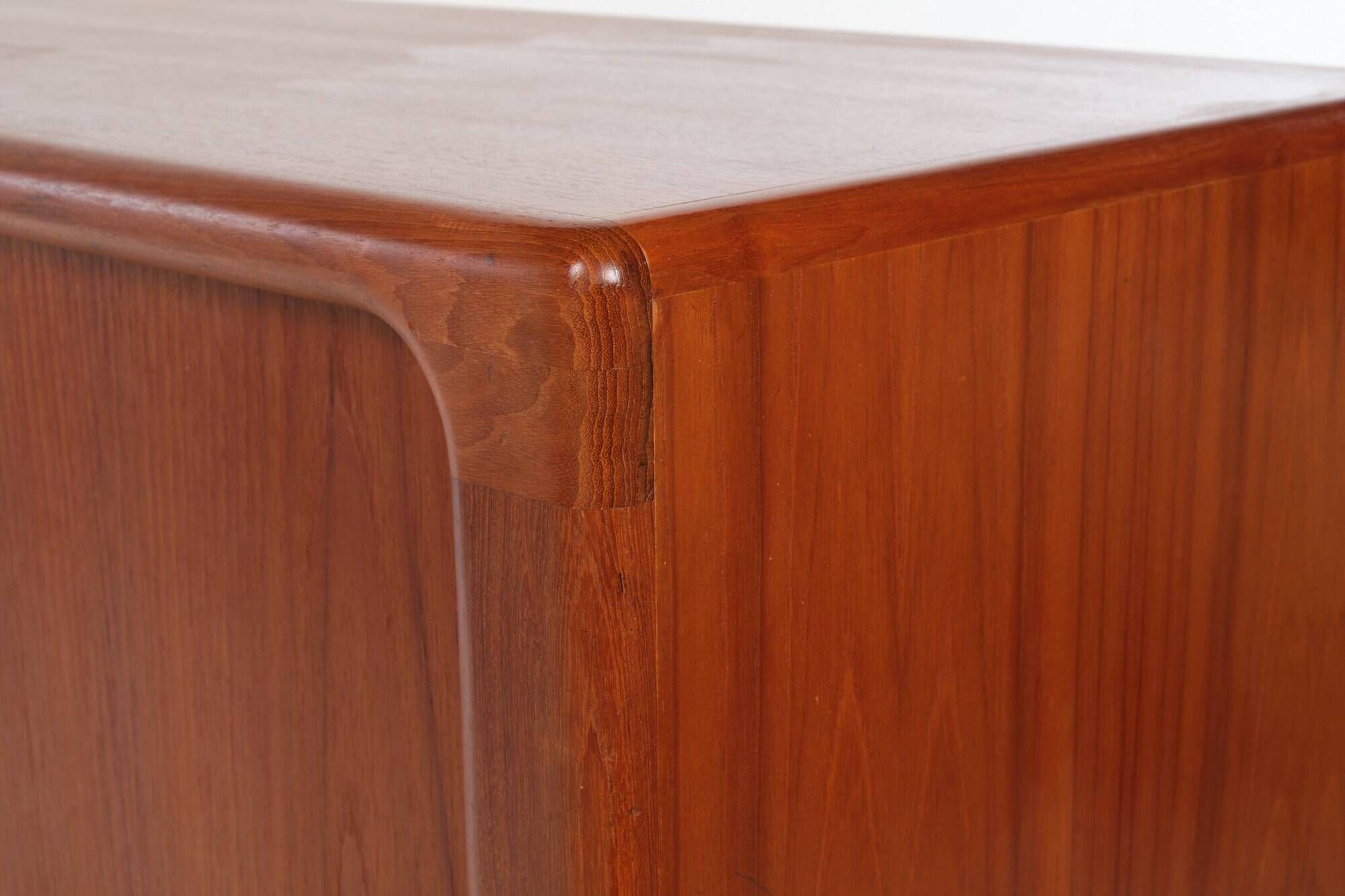 Buffet with roller shutter doors, Danish, vintage, teak, produced by Dyrlund.