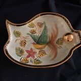 Tray, signed Bequet Quaregnon, Belgium, gilded with fine gold, numbered 14