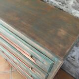 Patinated vintage chest of drawers