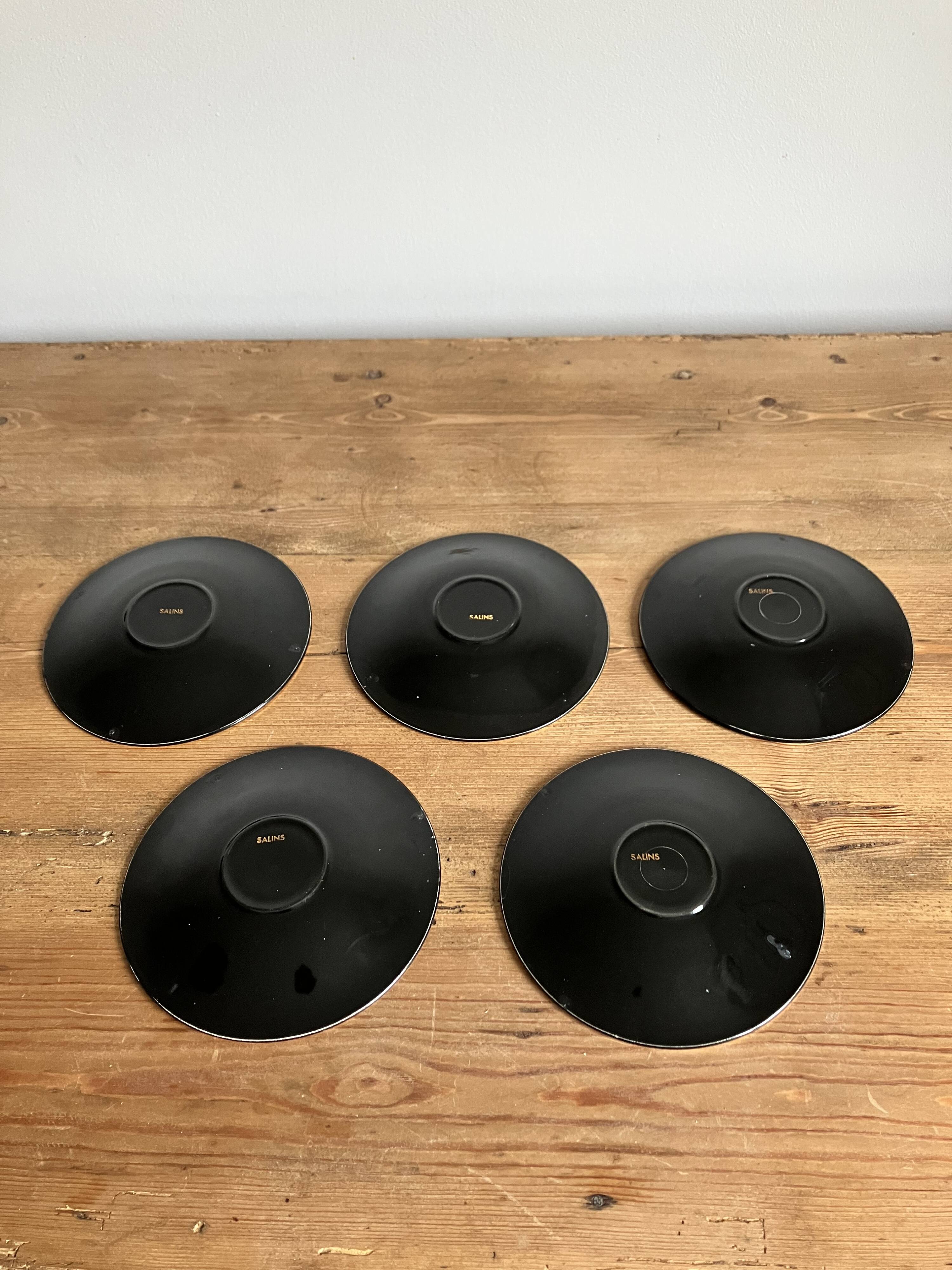 Black and gold Salins coffee service
