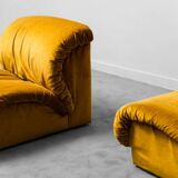 Pair of Tiffany Doimo Salotti lounge chairs, 1970s