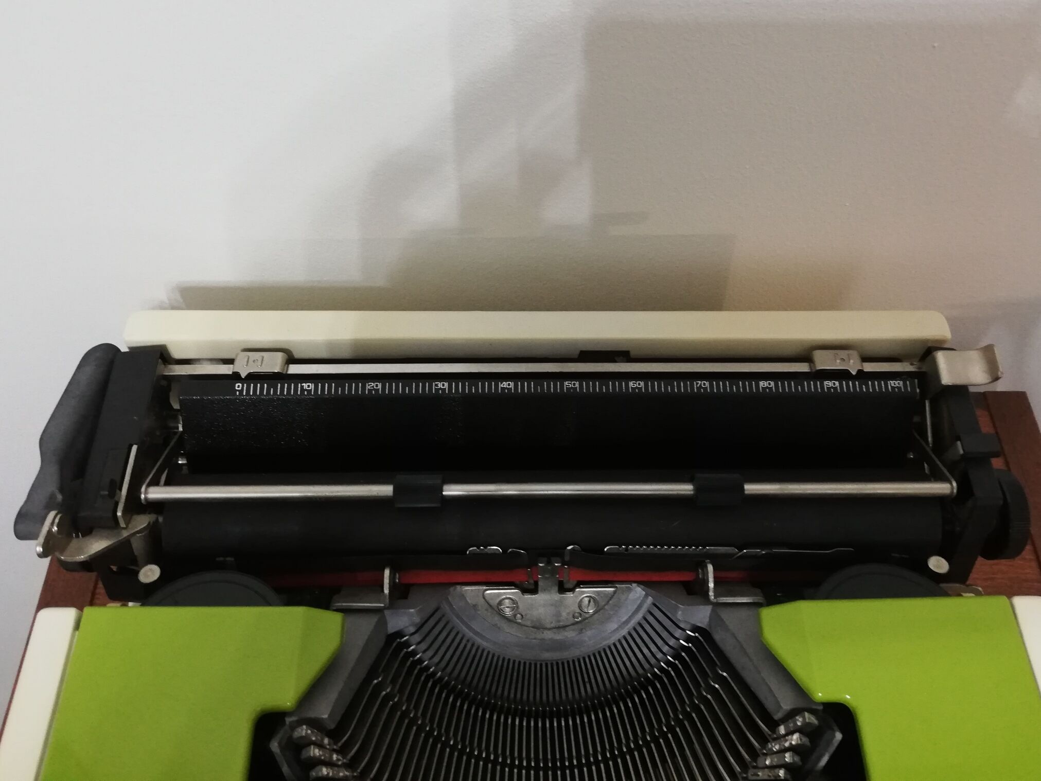 Machine à écrire Underwood 315 verte avec sa mallette