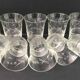 10 verres gobelets ciselés années 40