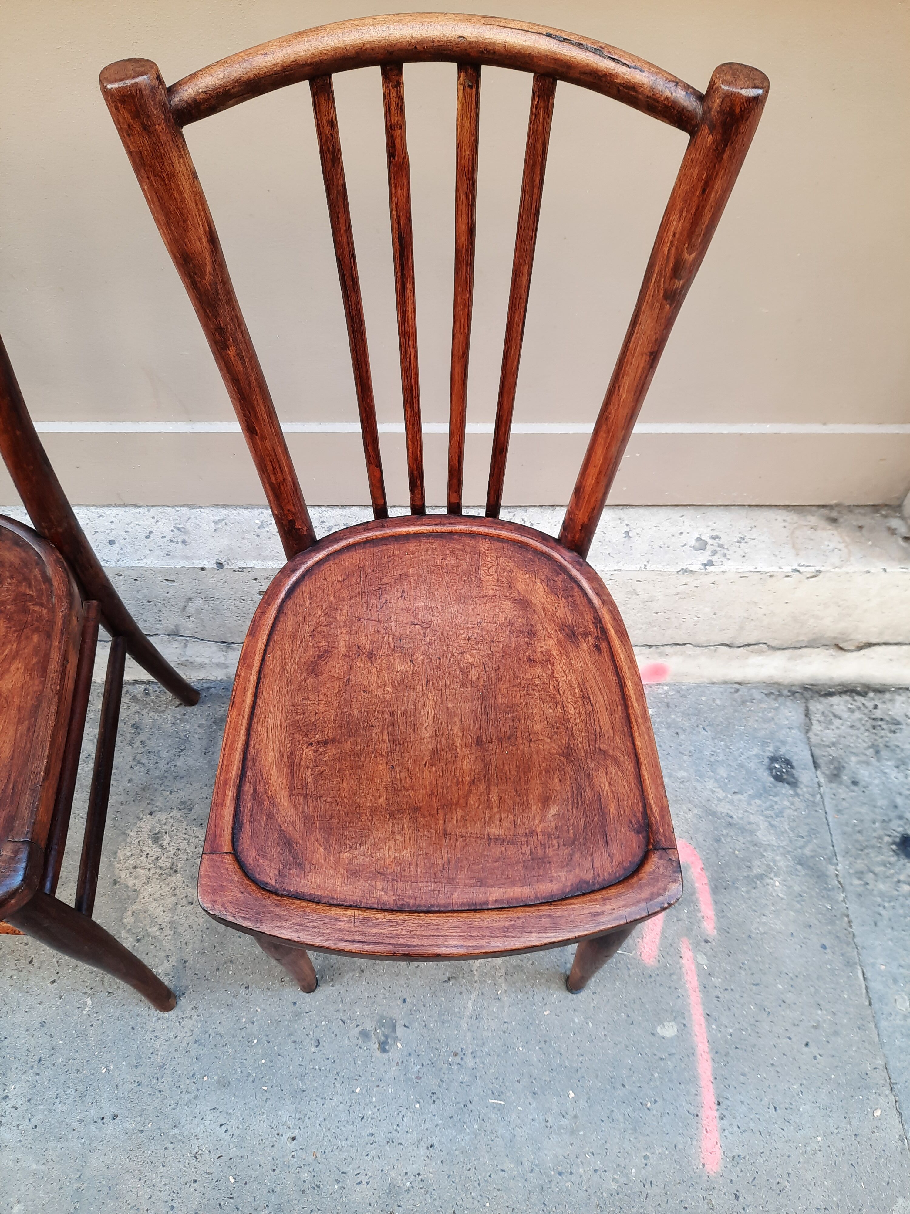 Pair of bistro chairs