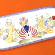 Butter dish with floral decoration