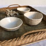 Serving tray, cork and woven wicker