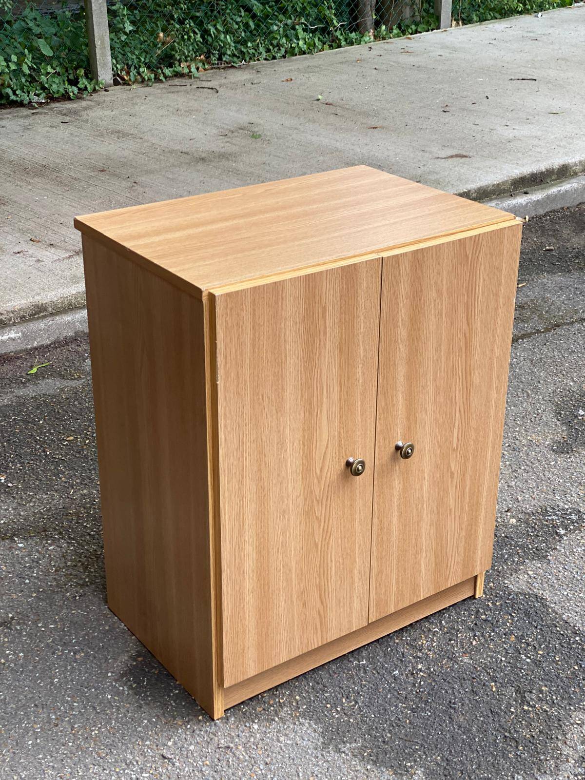 Scandinavian chest of drawers in bleached oak effect wood