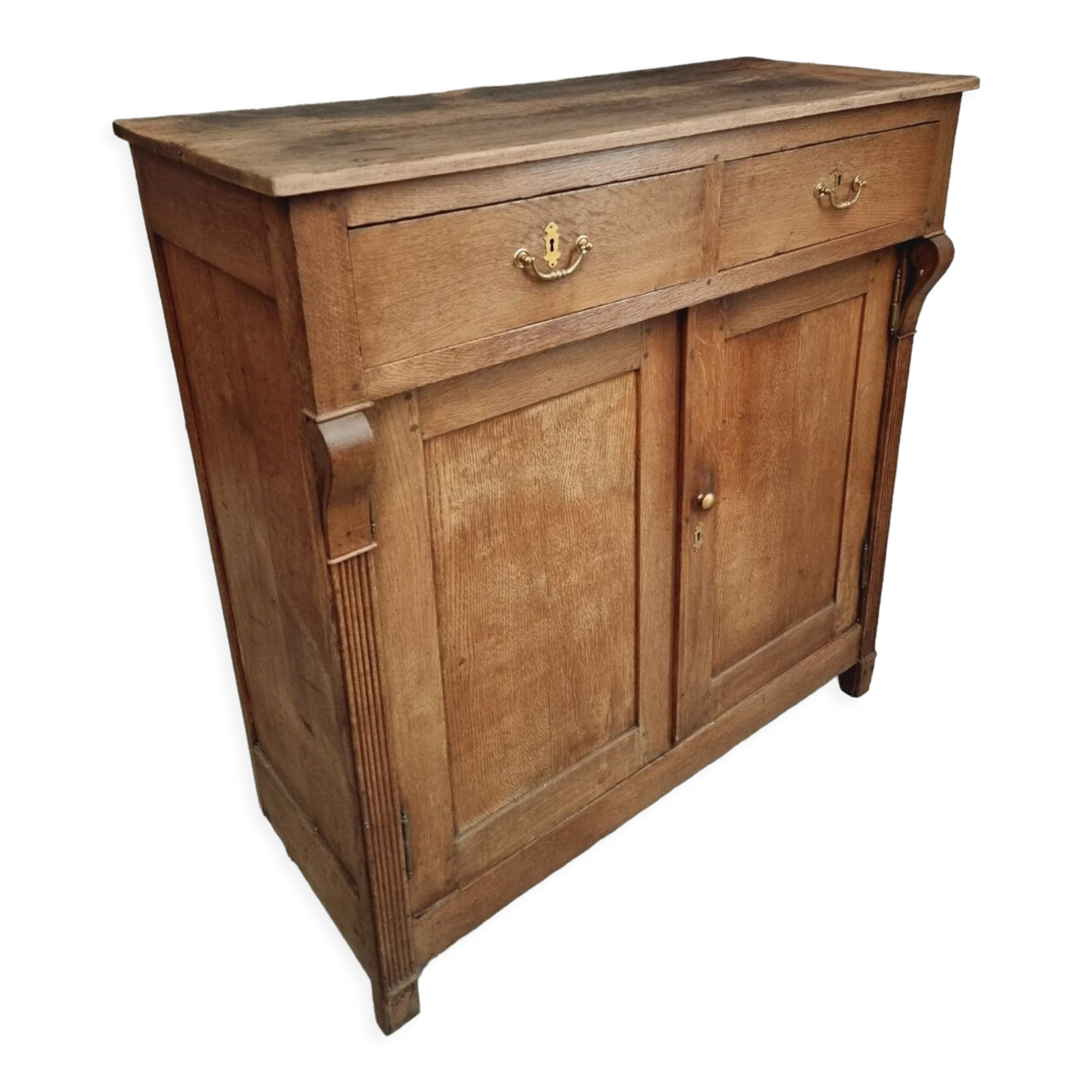 Antique cabinet oak 19th century sideboard