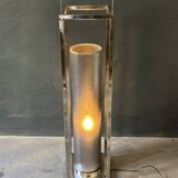 Vintage 80s chrome design floor lamp