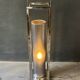 Lampadaire design chromé vintage des années 80