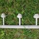 Old wall coat rack with linen patina
