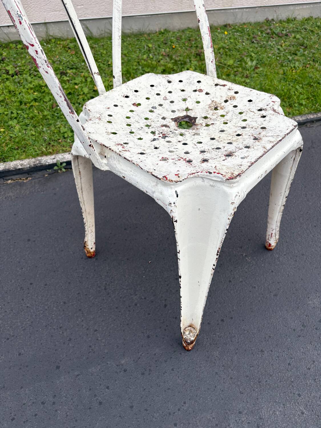 Joseph Mathieu bistro sheet metal chair