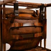 Fauteuil lounge en cuir de veau hongrois