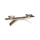 Silver-plated Ikora candlestick designed by K. Radtke WMF 1961