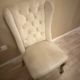 Beige pouf