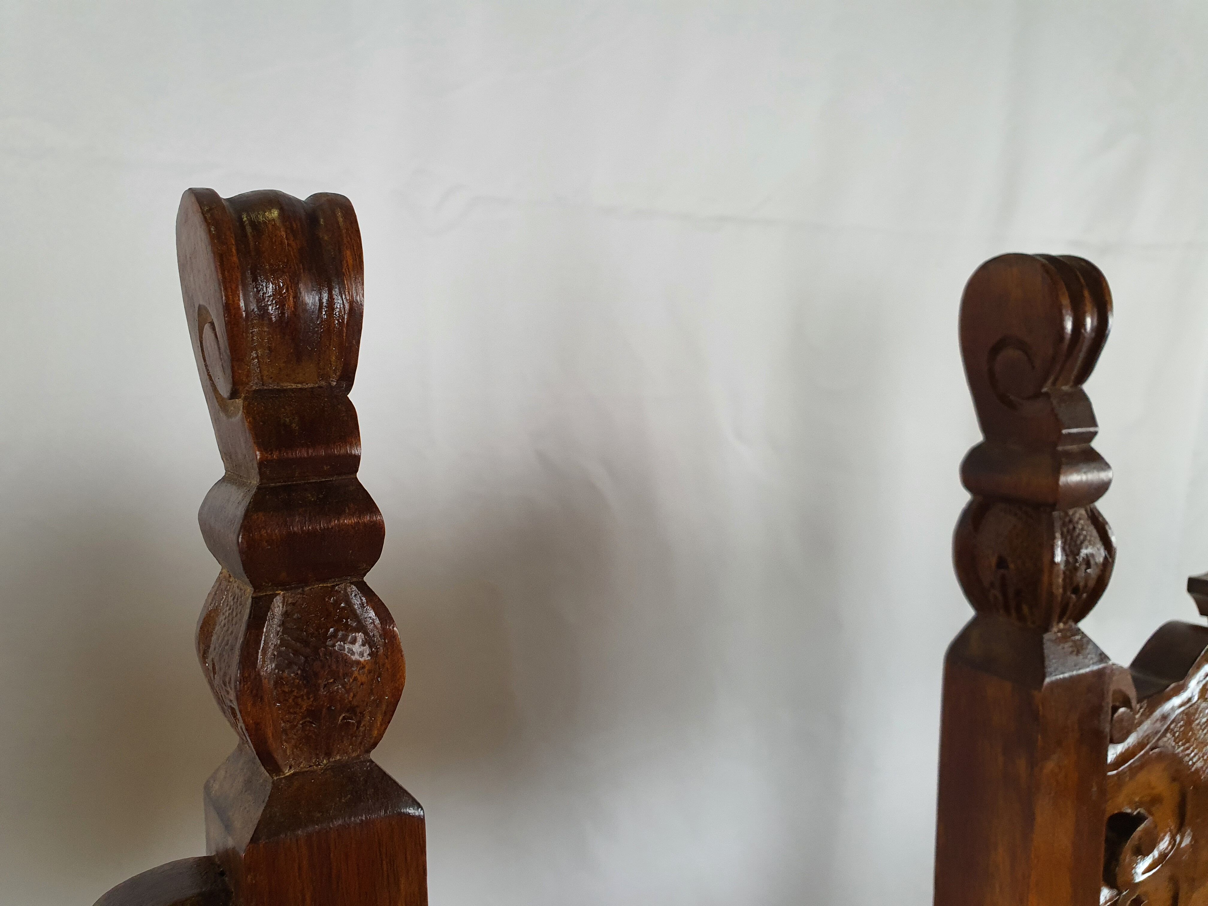 Pair of Renaissance chairs from the early 1900s