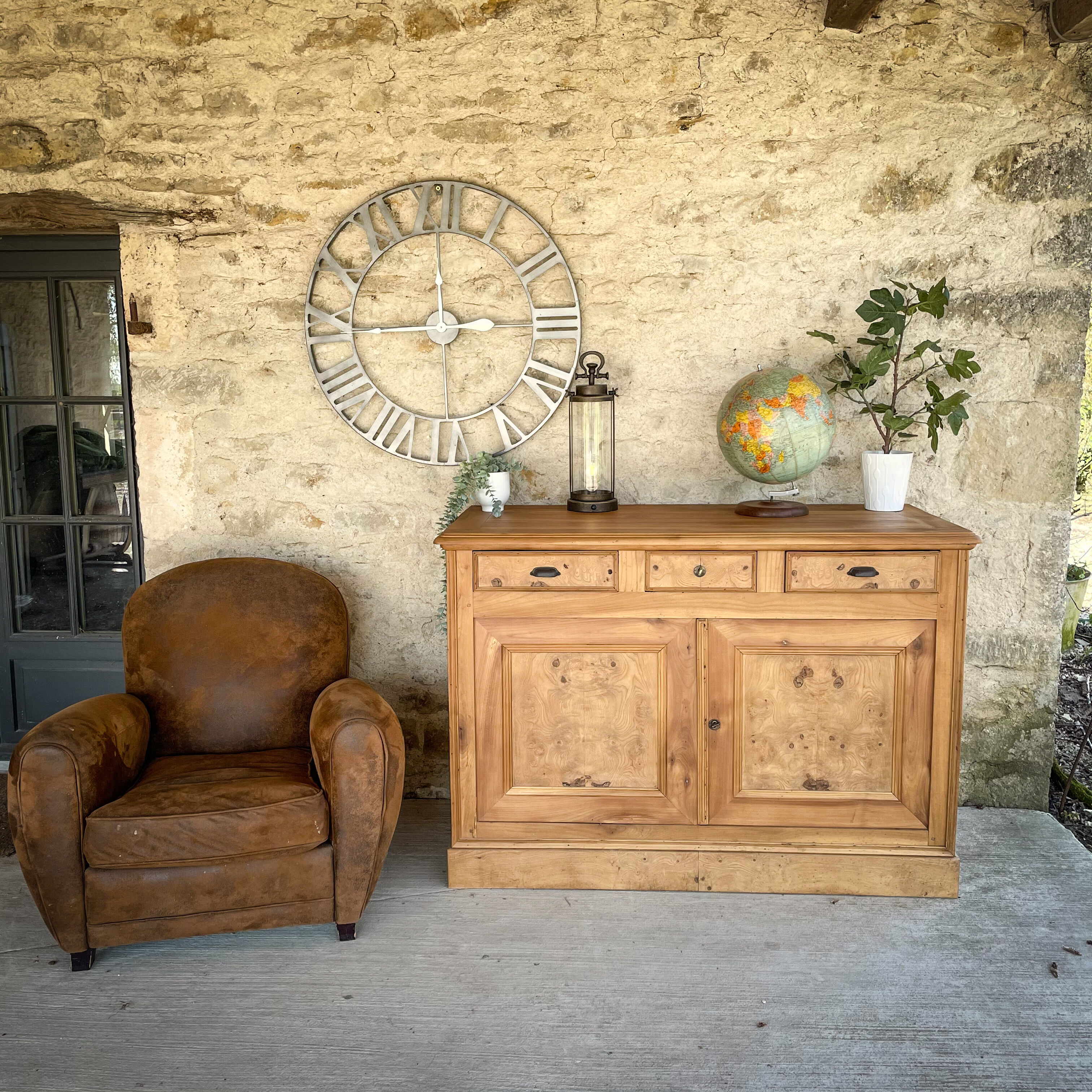 Buffet  louis Philippe loupe d'elme - cherry tree