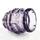Art Deco vase, manganese crystal, Poland, 1930s
