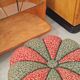 Stool, footrest, tulip pouf Jindrich Halabala Cesky Nabytek