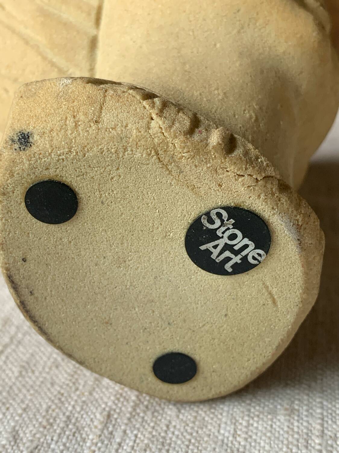 Stone bust of a little girl