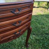 Louis XV style bedside table in cherry wood.